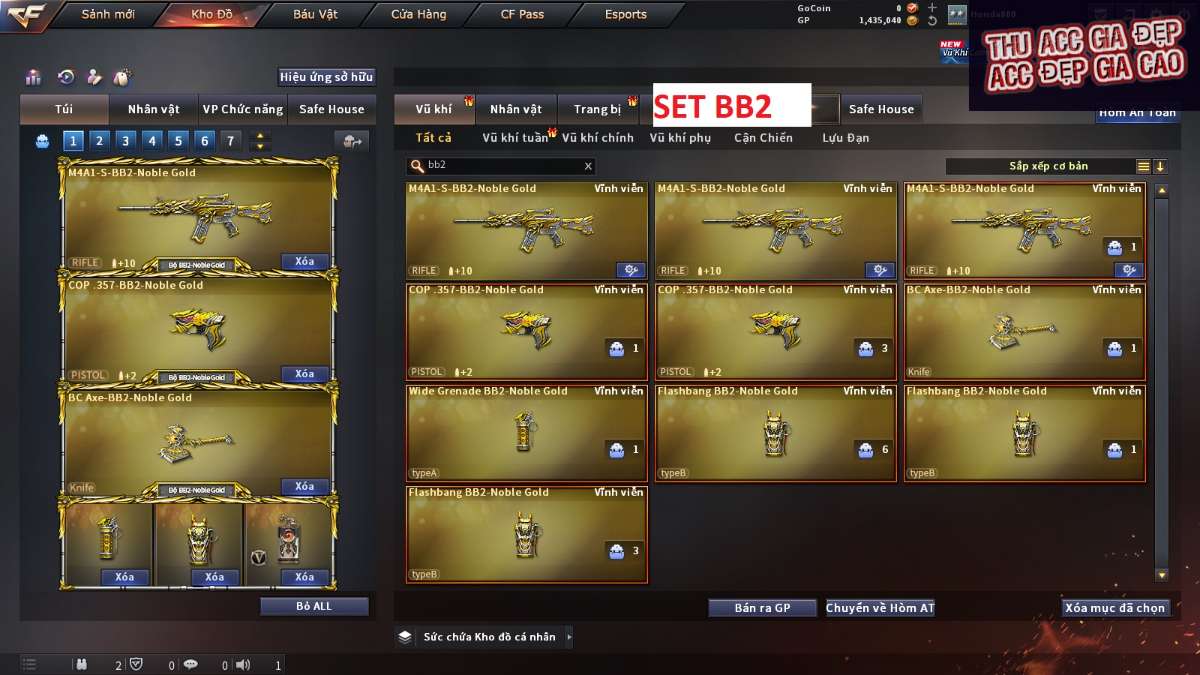 shop acc cf uy tin gia re